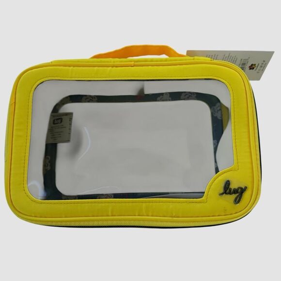 New With Tags Lug Clear Zip Storage Pouch 💛Yellow - Picture 1 of 5